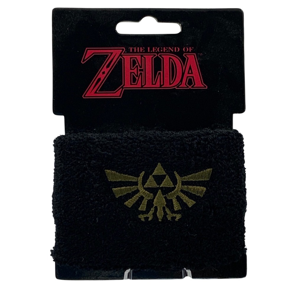 Bioworld The Legend of Zelda Hylian Crest Terry Cloth Black One Size Sweatand